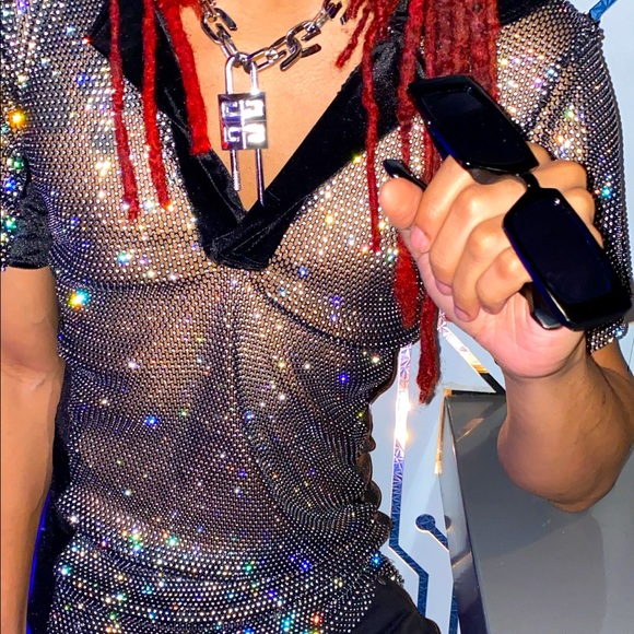 Nonpareil Rhinestone Polo - Picture 1 of 4